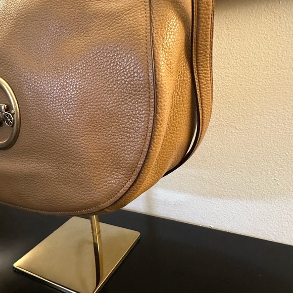 Coach Leather Elle Hobo in Light Saddle and Brass Carriage Logo EUC - Picture 6 of 13